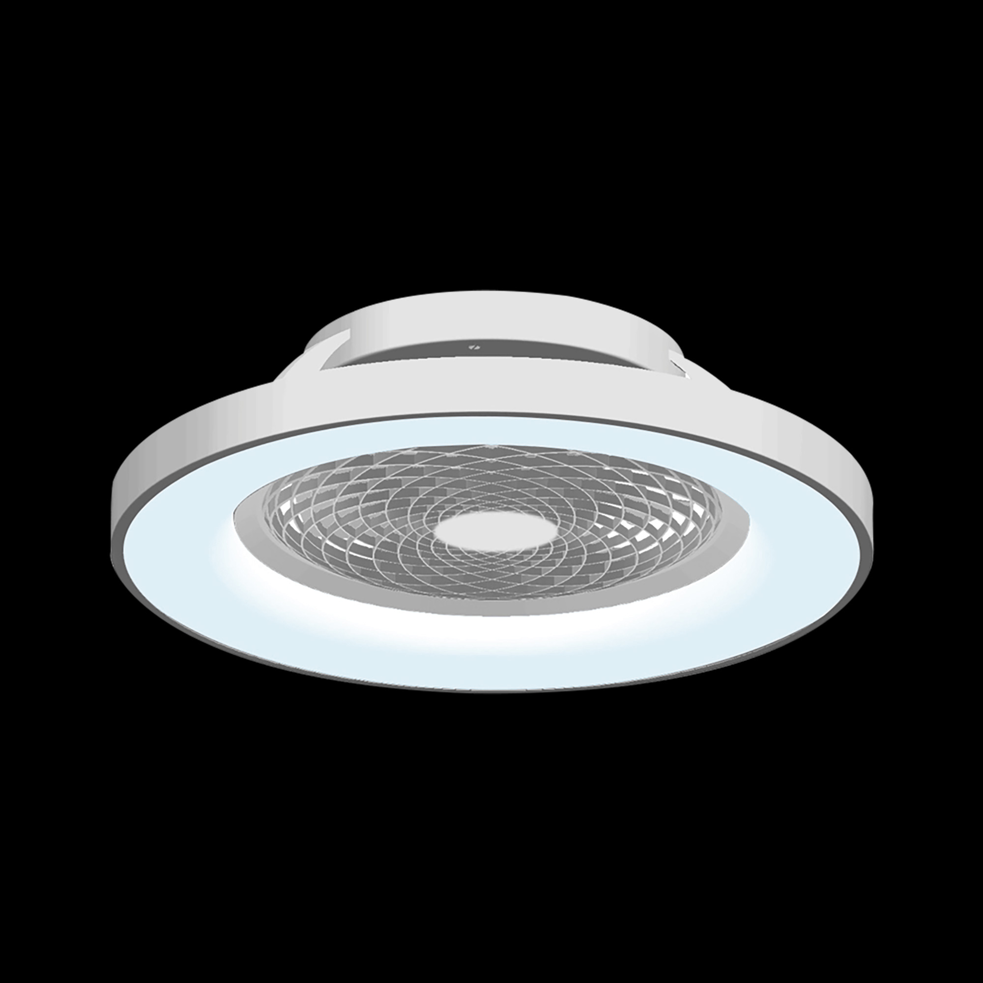 Tibet 70W LED Dimmable Ceiling Light & Fan, Remote / APP / Voice Controlled Silver M7125  Mantra Tibet